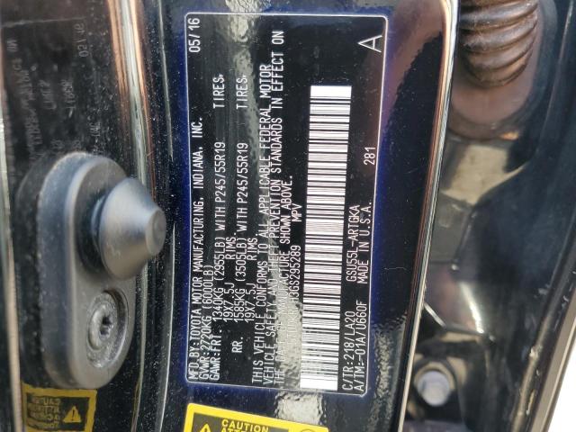 2016 TOYOTA HIGHLANDER - 5TDDKRFH3GS295289