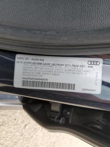2017 AUDI S6 PREMIUM WAUFFAFC2HN040978