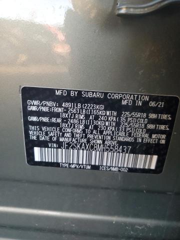 JF2SKAXC8MH558437 Subaru Forester Touring