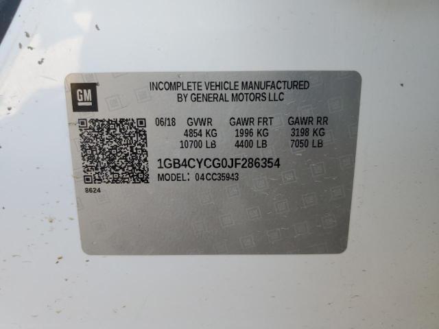 2018 Chevrolet Silverado C3500 VIN: 1GB4CYCG0JF286354 Lot: 72733843