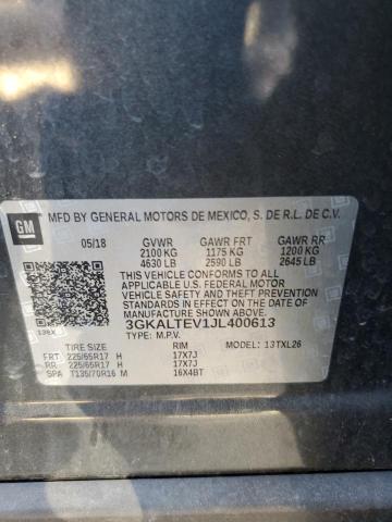 3GKALTEV1JL400613 GMC Terrain Sle