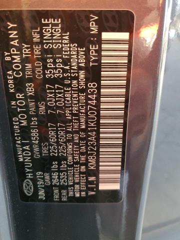 2019 HYUNDAI TUCSON SE KM8J23A41KU074438