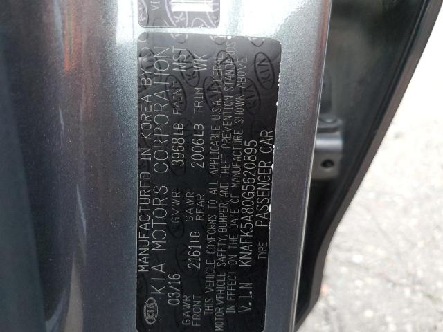 KNAFK5A80G5620895 2016 Kia Forte Lx