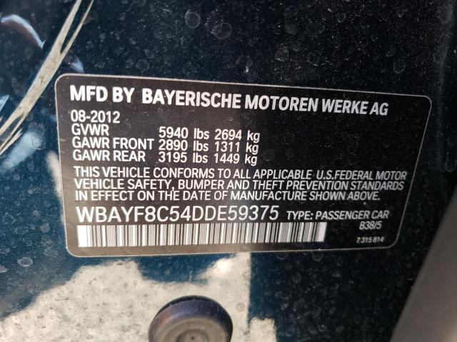 VIN WBAYF8C54DDE59375 2013 BMW 7 Series, 750 Lxi no.12