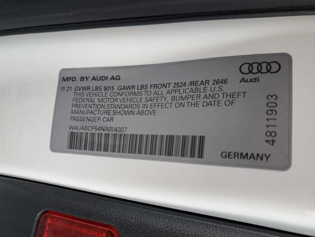  AUDI A5 2022 Білий