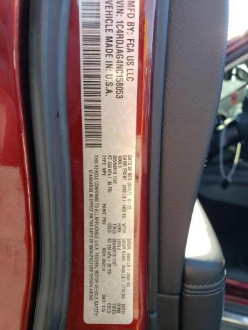1C4RDJAG4NC158053 Dodge Durango Sxt