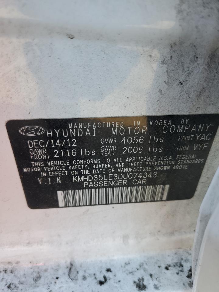 KMHD35LE3DU074343 2013 Hyundai Elantra Gt