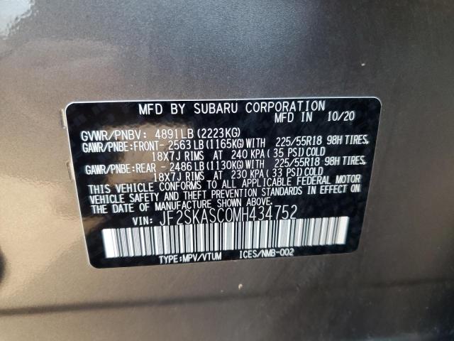 JF2SKASC0MH434752 Subaru Forester Limited