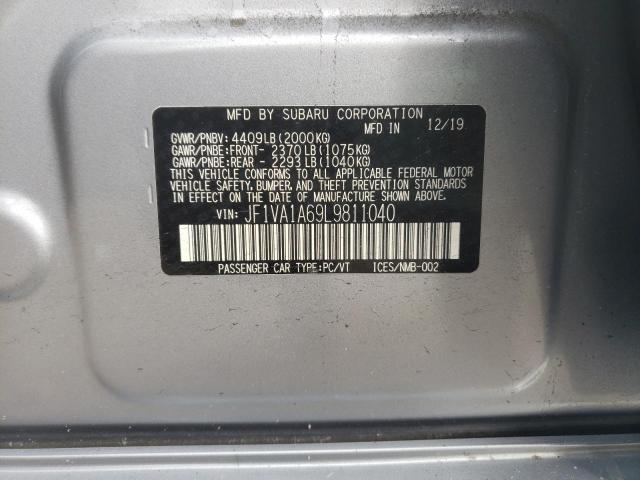 JF1VA1A69L9811040 Subaru WRX