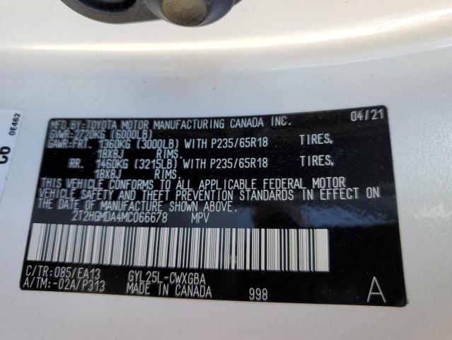 2021 LEXUS RX450 - 2T2HGMDA4MC066678