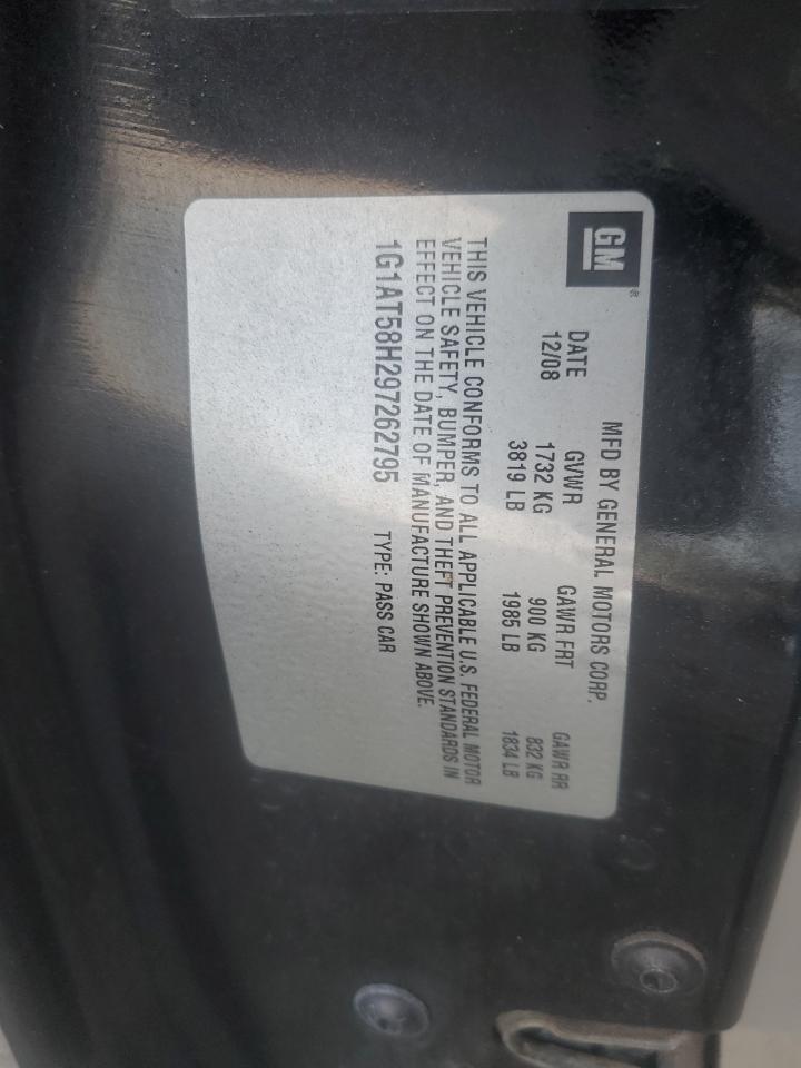 1G1AT58H297262795 2009 Chevrolet Cobalt Lt