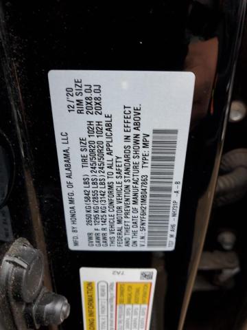 VIN 5FNYF6H21MB047863 2021 HONDA PILOT no.12