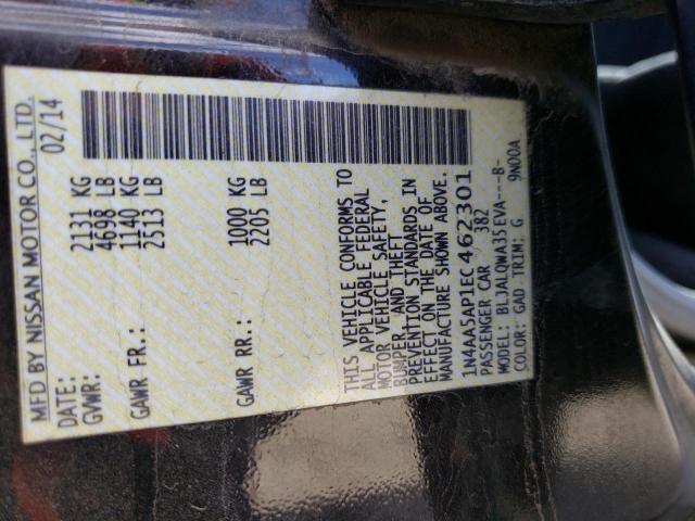 1N4AA5AP1EC462301 Nissan MAXIMA S