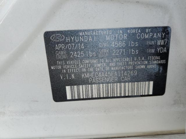 KMHEC4A45EA114269 | 2014 HYUNDAI SONATA HYB