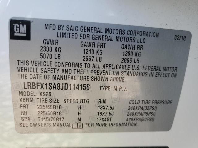 LRBFX1SA8JD114158 Buick Envision Essence