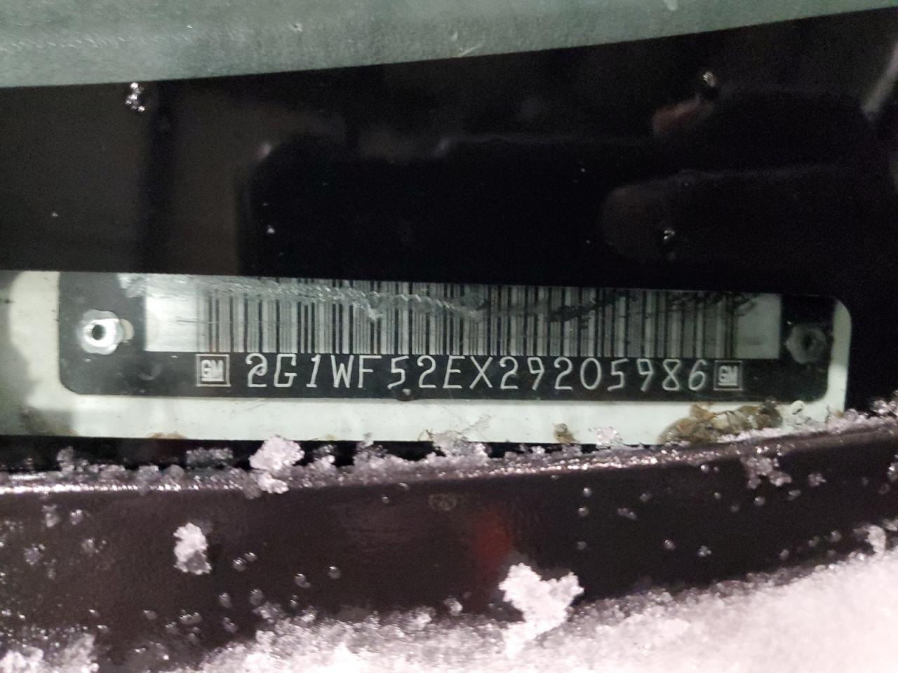 2G1WF52EX29205986 2002 Chevrolet Impala