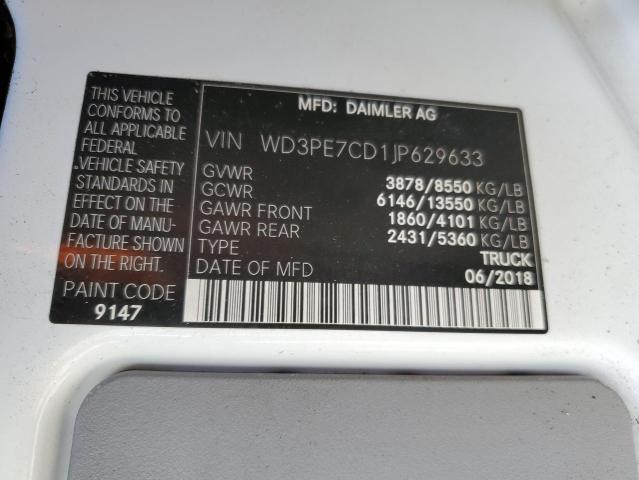 2018 MERCEDES-BENZ SPRINTER WD3PE7CD1JP629633