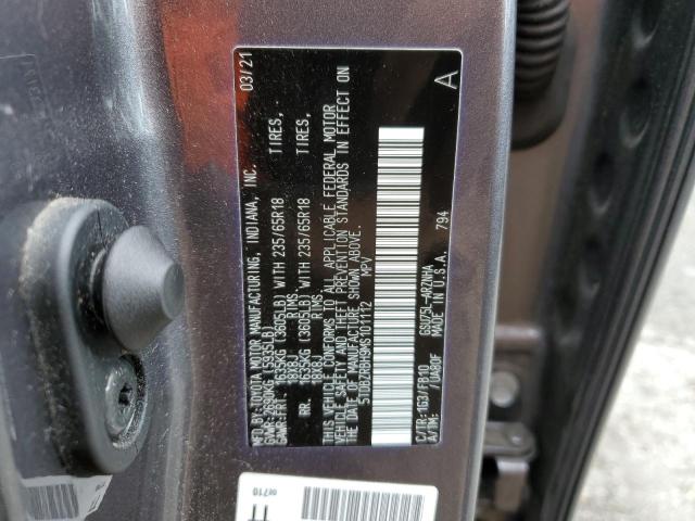 VIN 5TDBZRBH9MS101112 2021 Toyota Highlander, L no.13