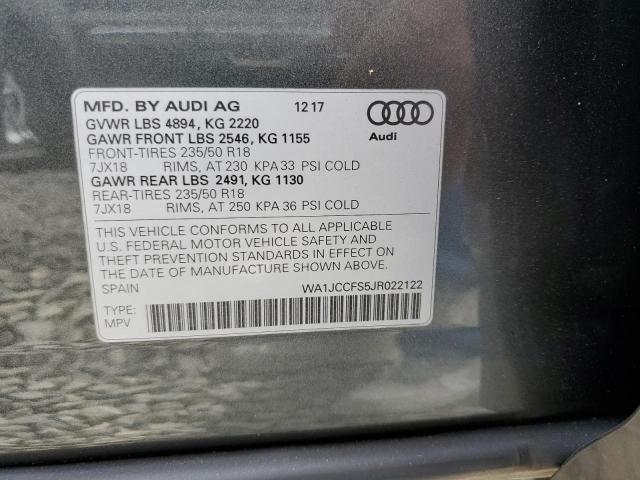 WA1JCCFS5JR022122 Audi Q3 Premium Plus