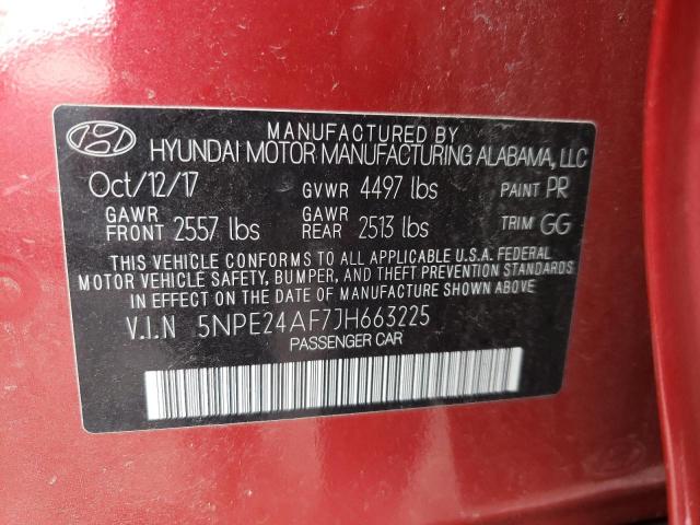 Hyundai SONATA SE 2018 5NPE24AF7JH663225 Image 12