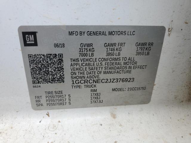 1GCRCNEC2JZ376923 Chevrolet Silverado C1500