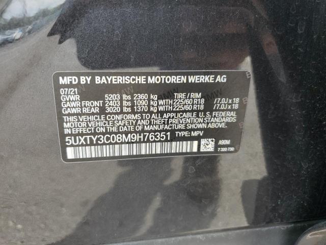 5UXTY3C08M9H76351 2021 BMW X3 - Image 13