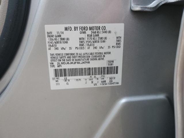 2LMDJ6JK2FBL24768 Lincoln MKX