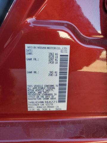 1N4BL4CV4MN364225 Nissan ALTIMA SR