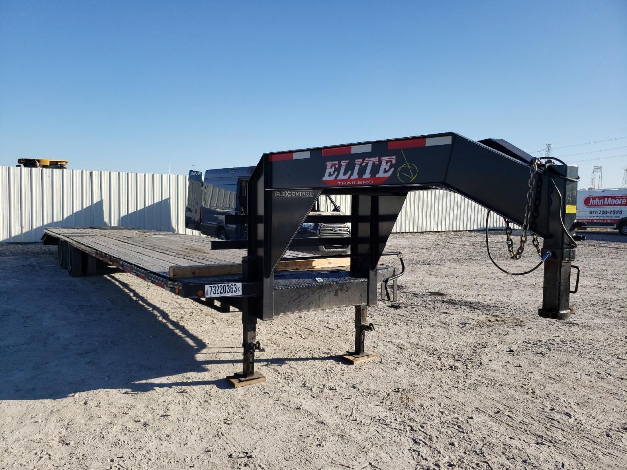 2022 Elite Gooseneck Dovetail-40 Trailer at TX - Houston, Copart lot ...