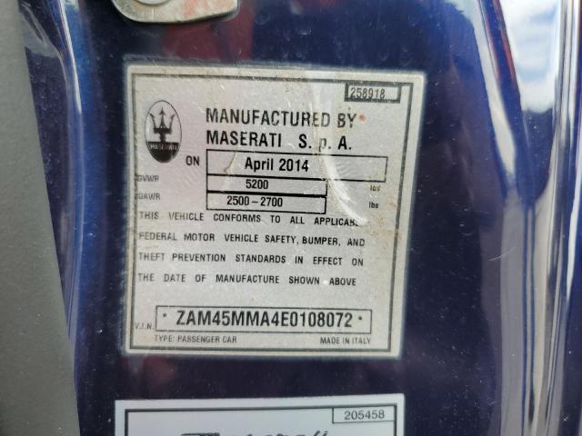 ZAM45MMA4E0108072 Maserati Granturismo S