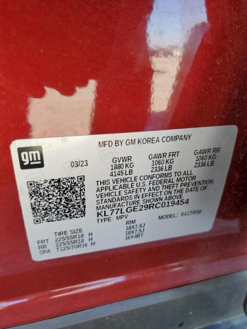 2024 CHEVROLET TRAX 1RS KL77LGE29RC019454