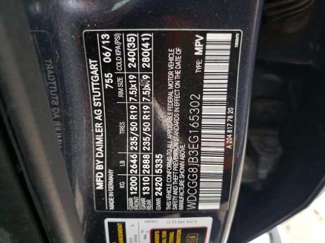 WDCGG8JB3EG165302 Mercedes-Benz Glk 350 4matic