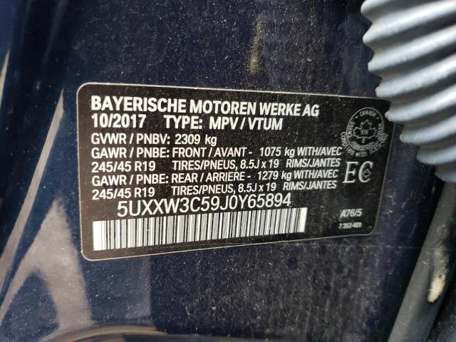 5UXXW3C59J0Y65894 BMW X4 Xdrive28i