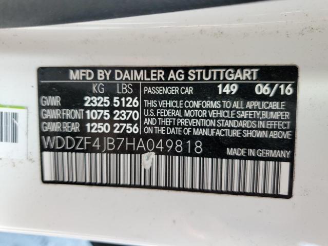 WDDZF4JB7HA049818 Mercedes-Benz E 300