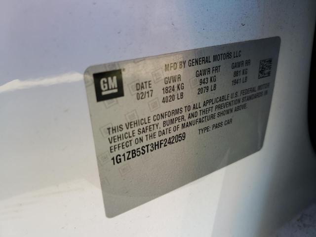 2017 CHEVROLET MALIBU SS - 1G1ZB5ST3HF242059