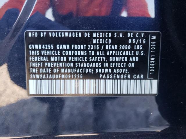 2015 VOLKSWAGEN GOLF TDI - 3VW2A7AU0FM091225