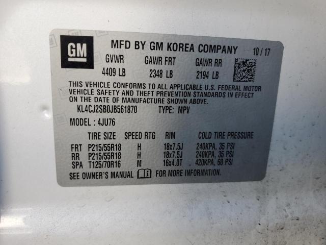 KL4CJ2SB0JB561870 Buick Encore Sport Touring