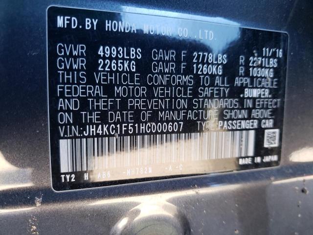 2017 ACURA RLX TECH - JH4KC1F51HC000607