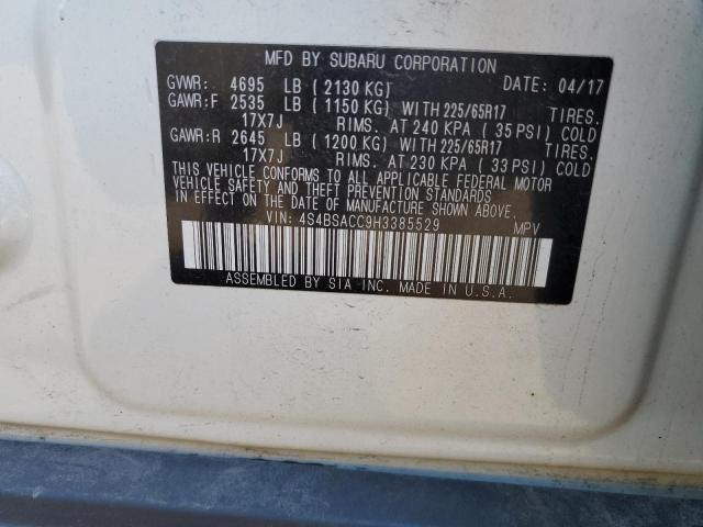 4S4BSACC9H3385529 Subaru Outback 2.5i Premium