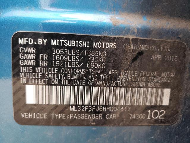 ML32F3FJ6HH004417 Mitsubishi Mirage G4 Es