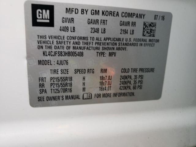 KL4CJFSB3HB005408 Buick Encore Preferred Ii