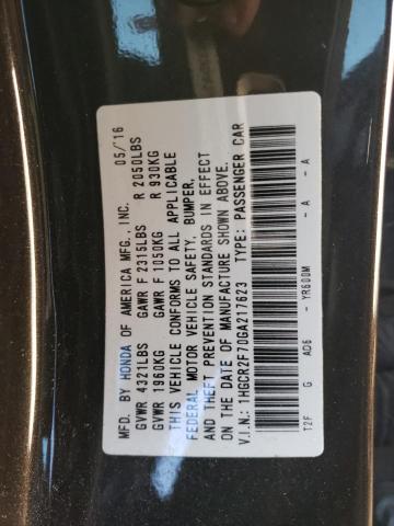 2016 HONDA ACCORD EX - 1HGCR2F70GA217623