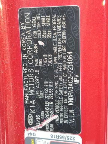 KNDPN3AC2H7214064 KIA Sportage Ex