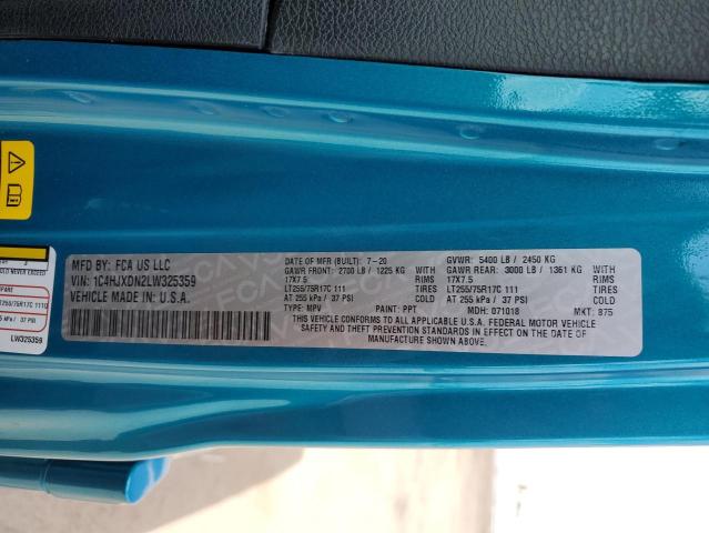 1C4HJXDN2LW325359 Jeep Wrangler Unlimited Sport