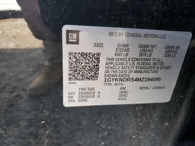 1GYKNDRS4MZ194095 Cadillac Xt5 Premium Luxury