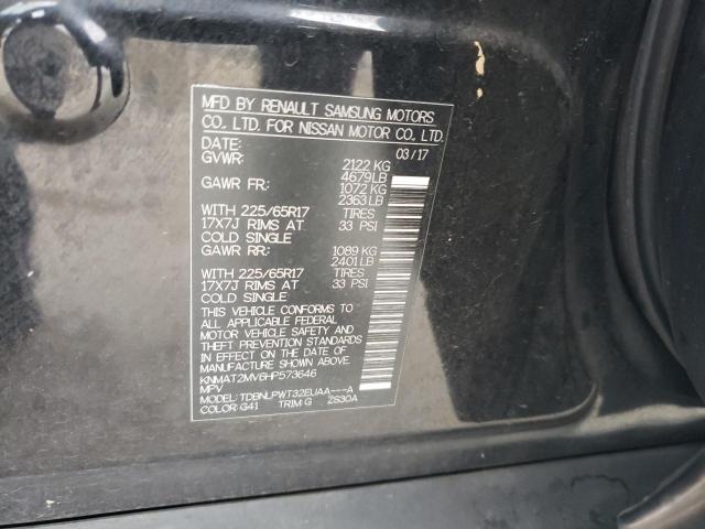 2017 NISSAN ROGUE S - KNMAT2MV6HP573646
