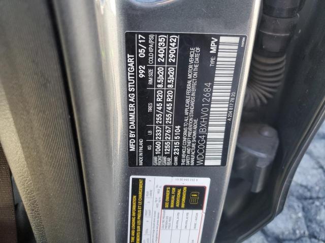 WDC0G4JBXHV012684 Mercedes-Benz GLC 300