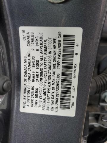 2HGFC2F73GH572396 Honda CIVIC EX