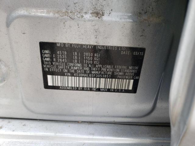 4S3BNAL65F3053851 Subaru Legacy 2.5i Limited