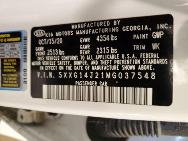 5XXG14J21MG037548 KIA K5 LXS